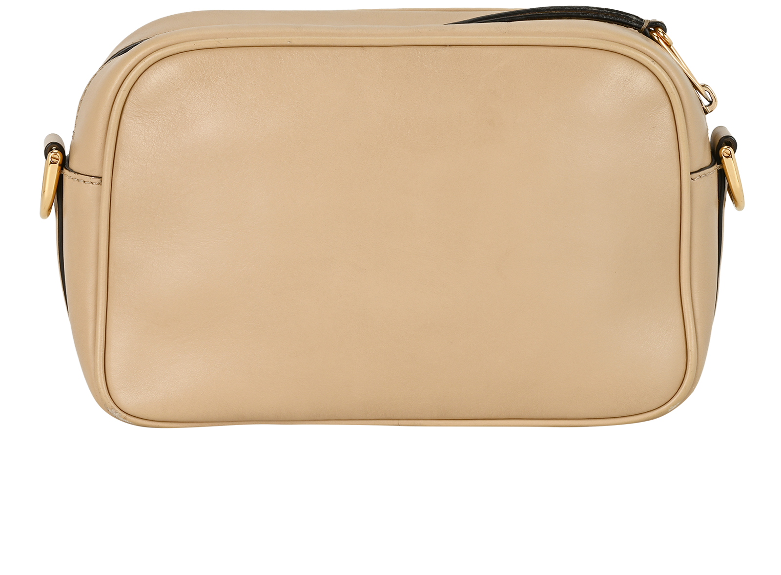 Camera Bag, &pound;430, Handbags, Beige, Leather, Back view